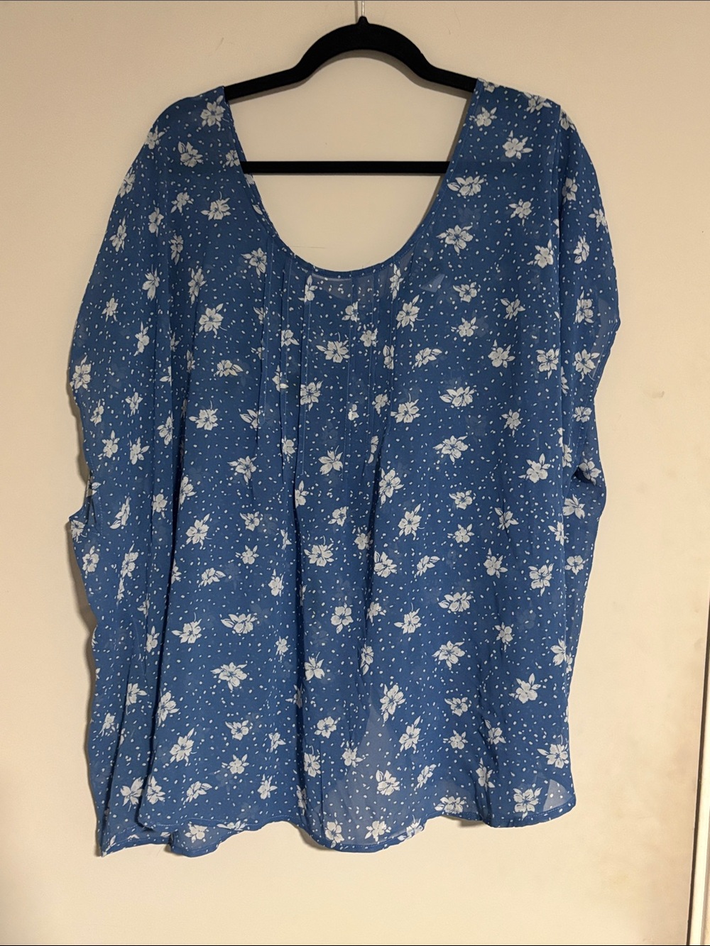 torrid Blue Floral Scoop-Neck Tunic